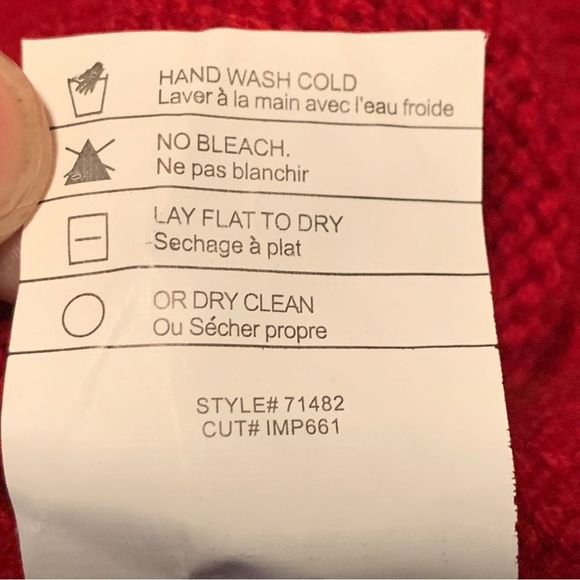 VINCE Cashmere Scoop Neck Sweater Red Cardigan size Large - Picture 11 of 15